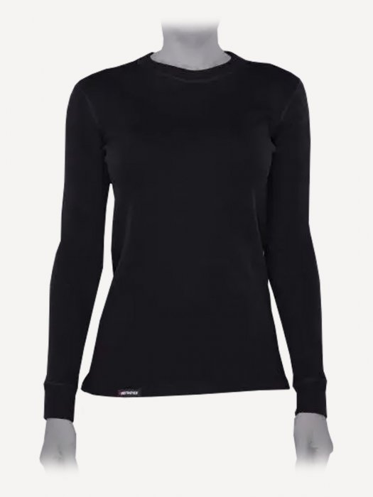 Tramp футболка с длинным рукавом женская Outdoor Walk (черный)