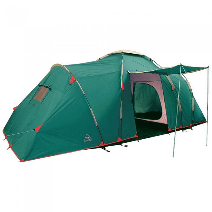 Tramp двухкомнатная палатка Brest 4 V2, зеленый