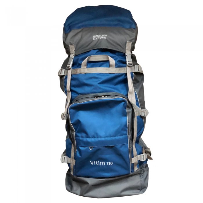 Большой туристический рюкзак Витим 110 N2 NOVA TOUR мягкая спина, пояс, грудная стяжка, клапан